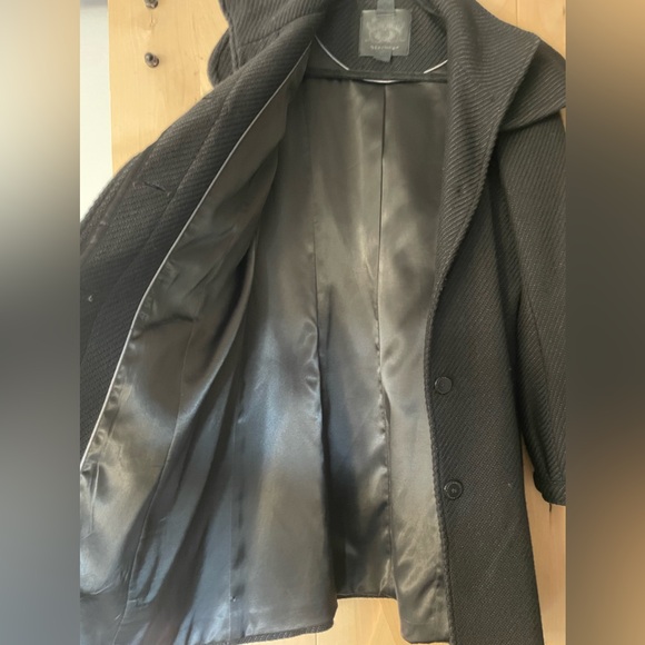 Mackage Black Textured Wool Coat Size L - Picture 9 of 15